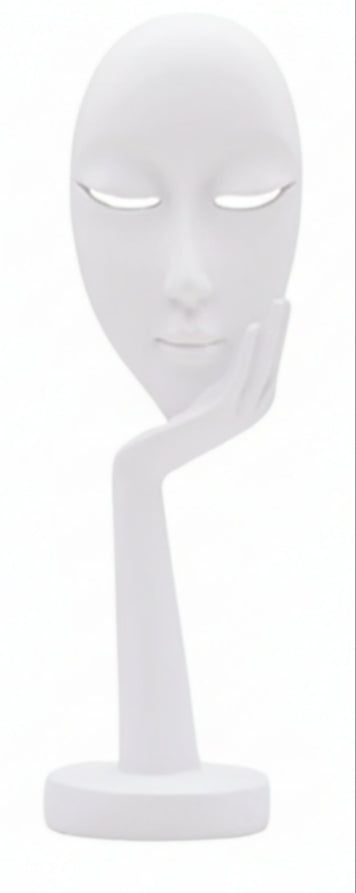 Modern Thinker Face Sculpture - Statue for Home & Office Decor