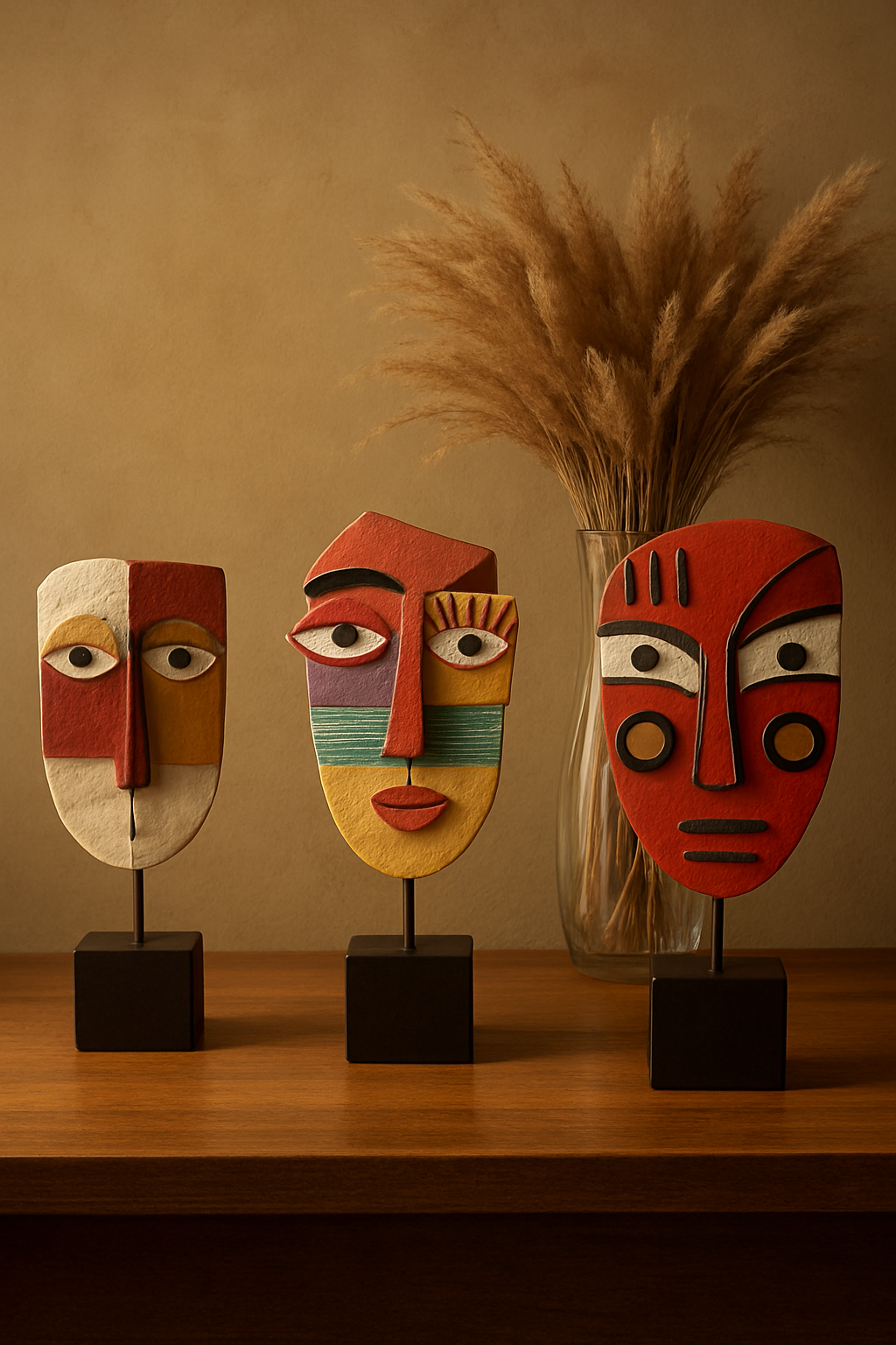 Face Sculptures - Modern Home Decor