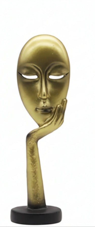 Modern Thinker Face Sculpture - Statue for Home & Office Decor