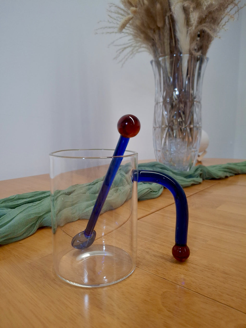 Cobalt Orb Glass Mug